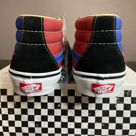 Vans Skate Grosso Mid University Red/Blue Men Size 7.5, equivalent to Women 9 - Picture 5 of 9